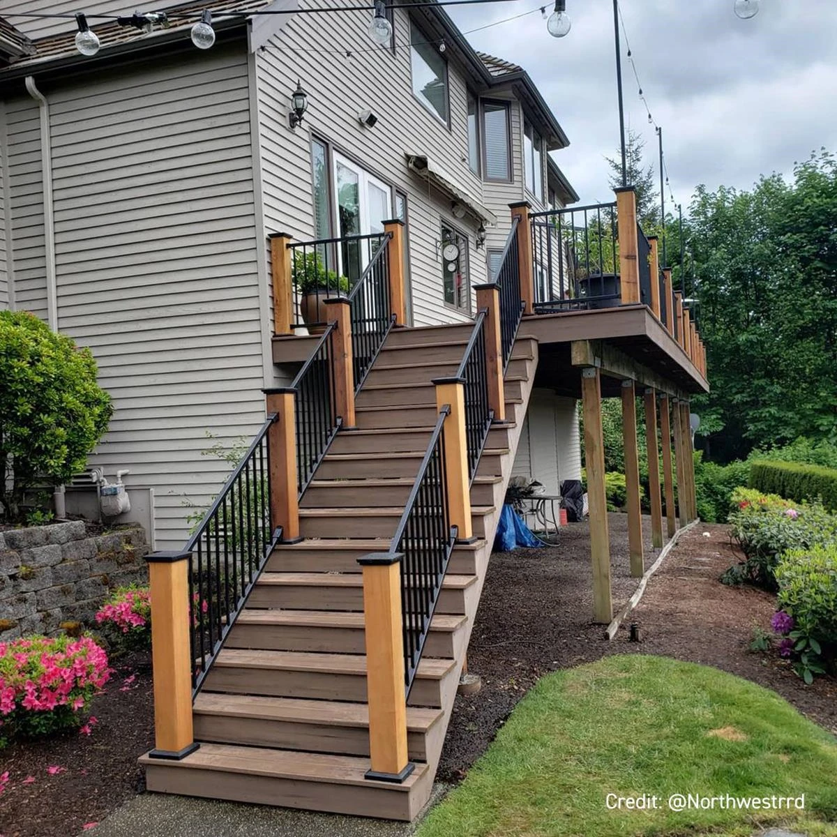Al13 HOME railing on Pacific Northwest home