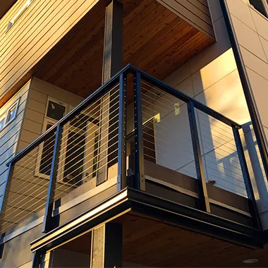 RailFX cable railing on residential deck