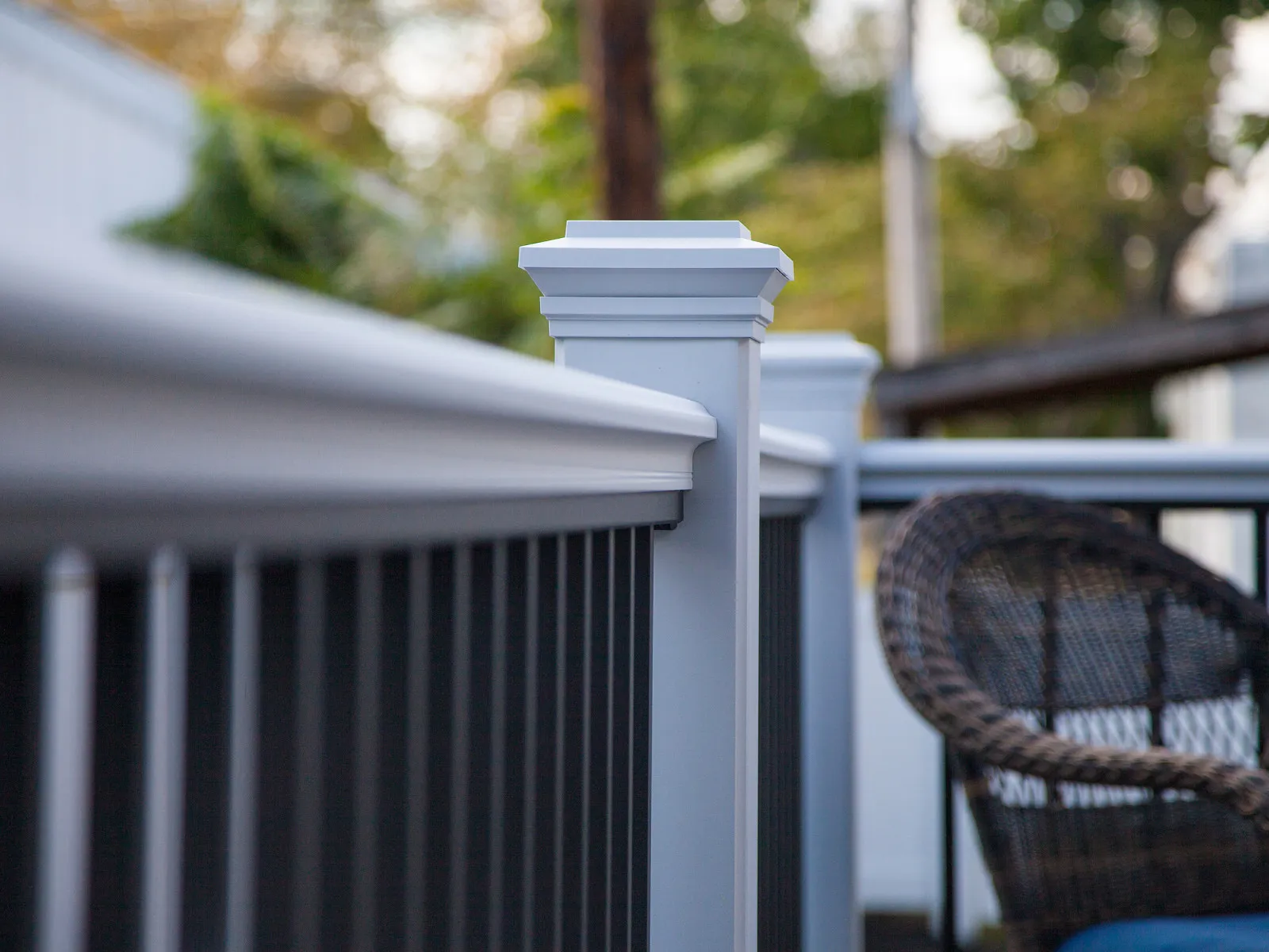 Satin White installed deck