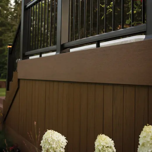 Brown Oak installed deck