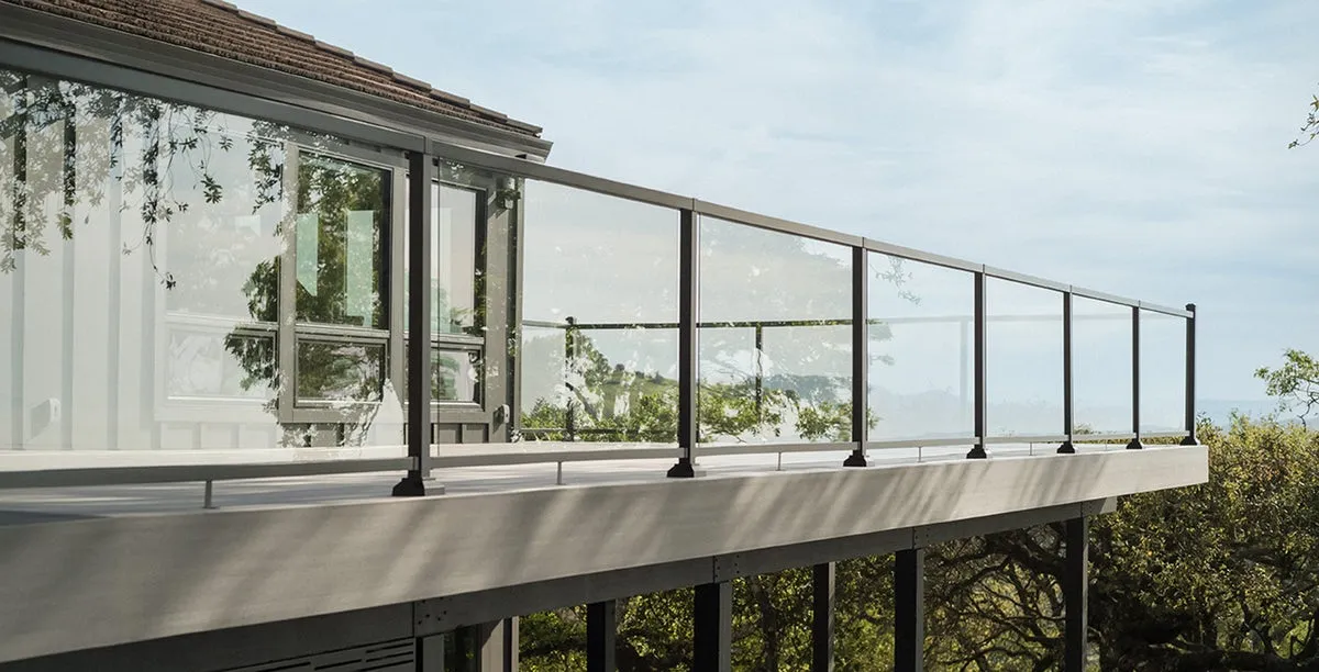TimberTech composite railing with scenic view
