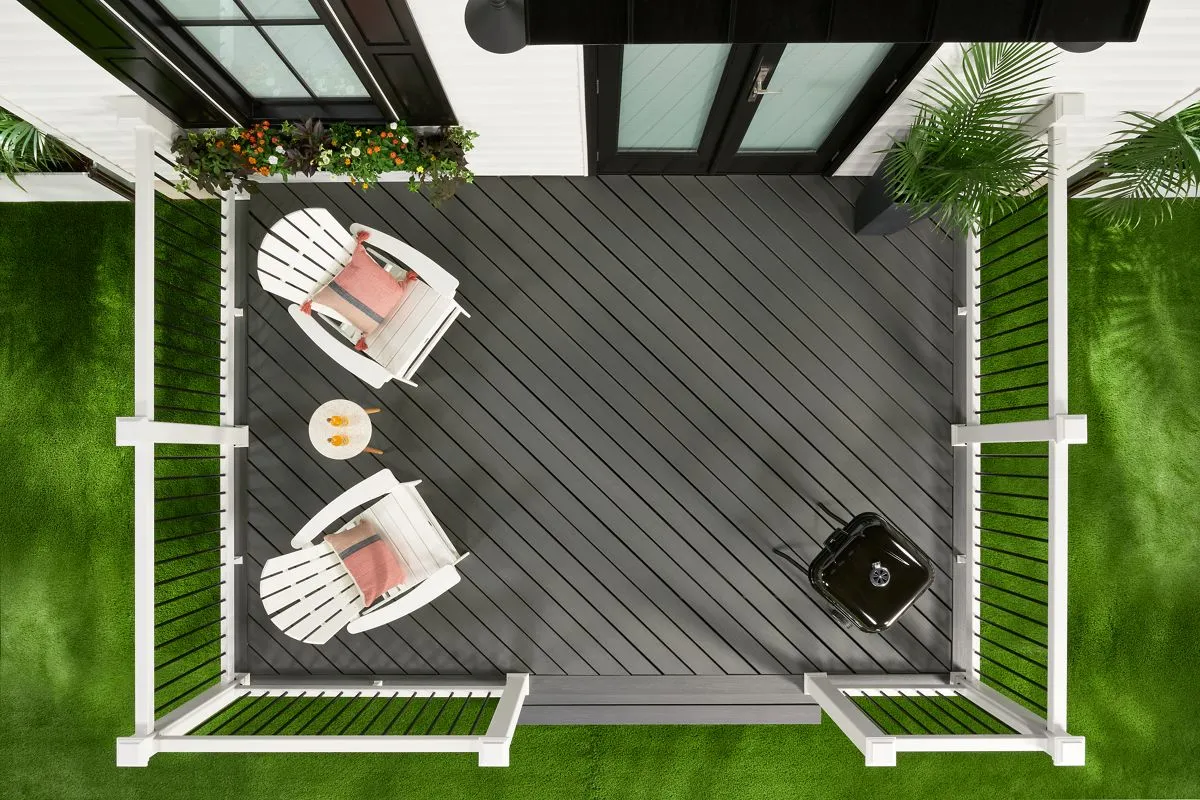 Clam Shell installed deck