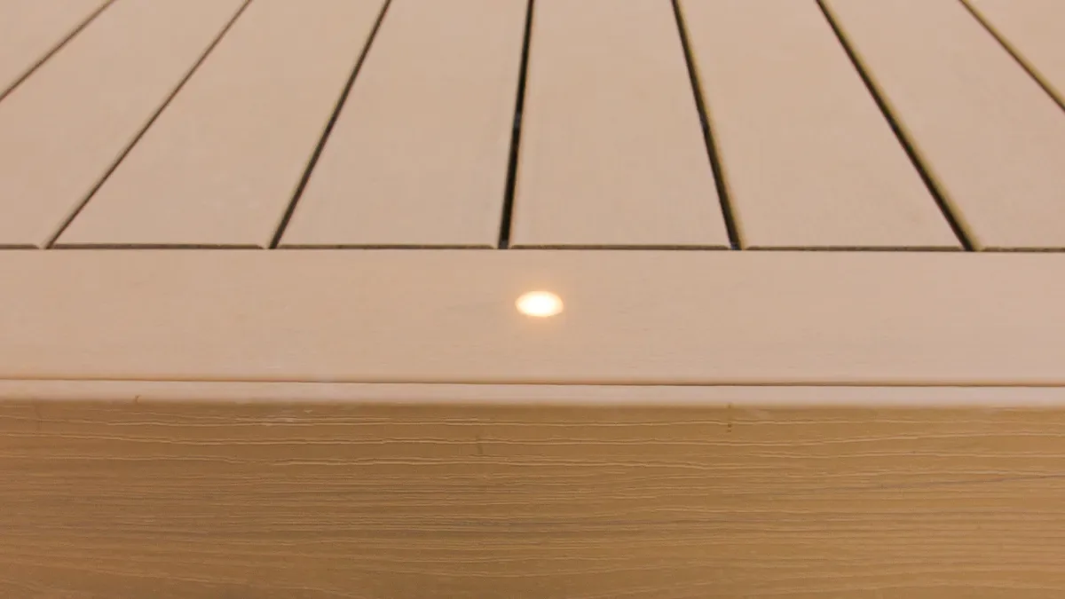 Trex stair riser lights for safety