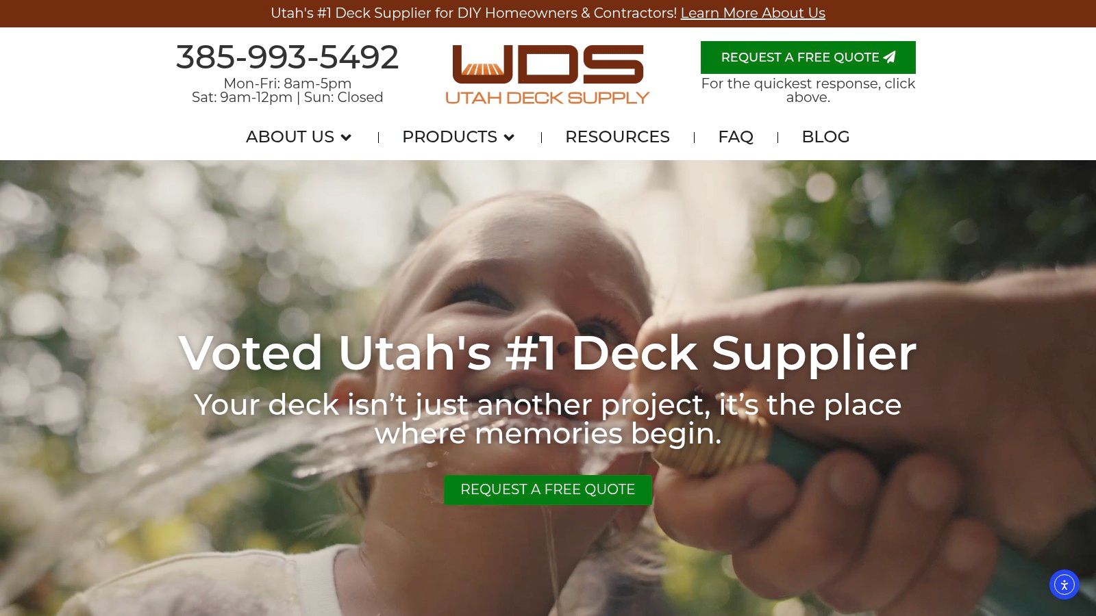 Screenshot from https://utahdecksupply.com/