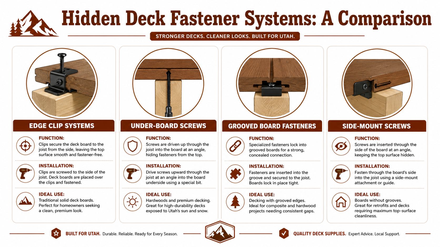 Hidden Deck Fasteners for Wood: Your 2026 Utah Guide article image